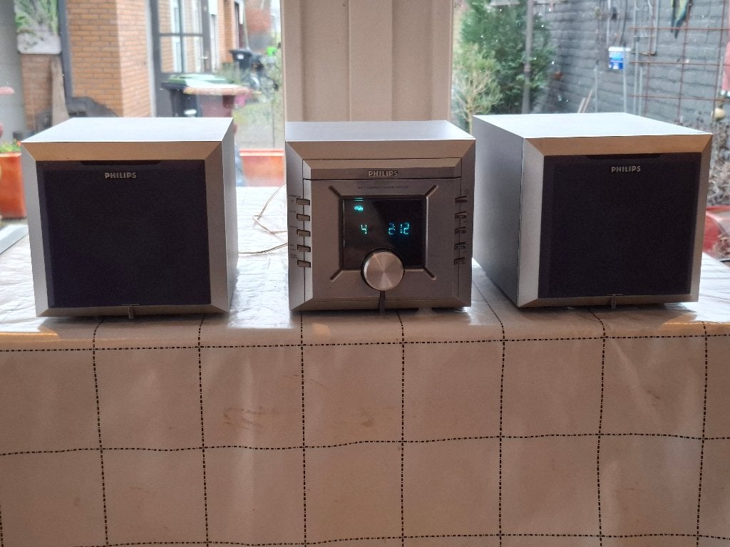 PHILIPS COMPACT MINI AUDIO SET MET AFSTANDEBEDIENING, Audio, Tv en Foto, Stereo-sets, Ophalen, Philips, Gebruikt, Tuner of Radio