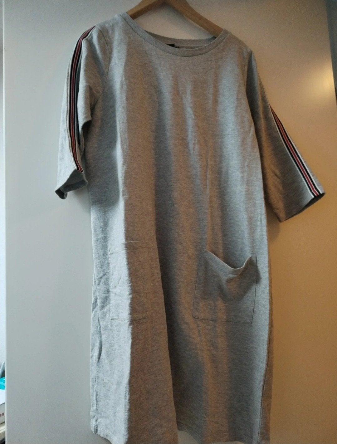 Zizzi jurk maat L/XL met streepdetails, Zizzi, Maat 42/44 (L), Ophalen of Verzenden, Grijs