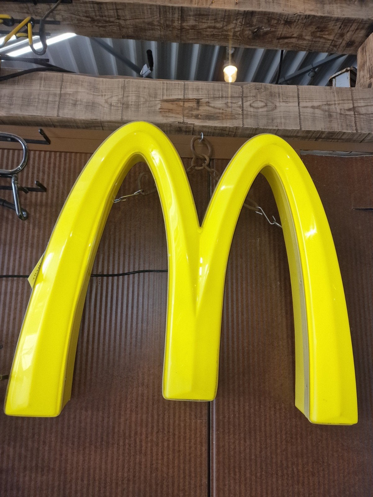 vintage m lichtbak van McDonald's, Ophalen, Zo goed als nieuw, Lichtbak of (neon) lamp