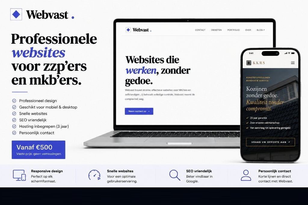 Professionele website nodig? Webvast bouwt het voor je!, Webdesign