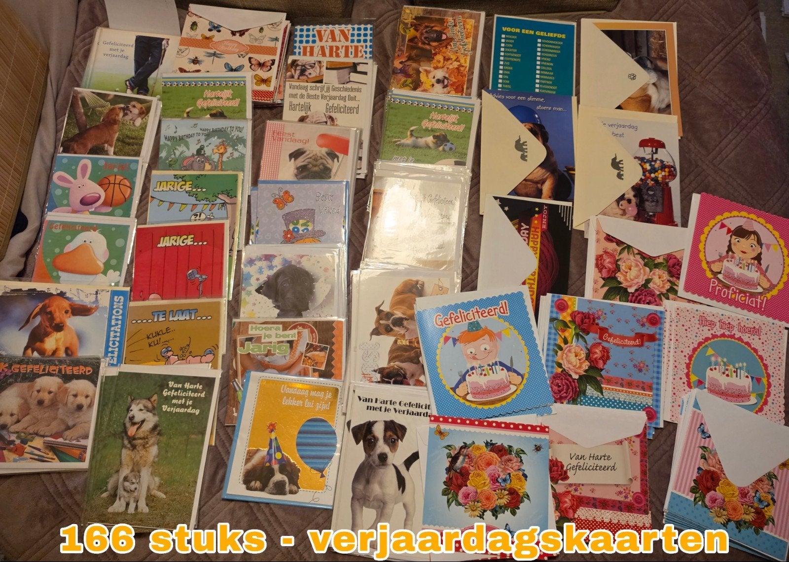 Partij nieuwe wenskaarten - 166st - verjaardag / birthday, Ophalen of Verzenden, Nieuw