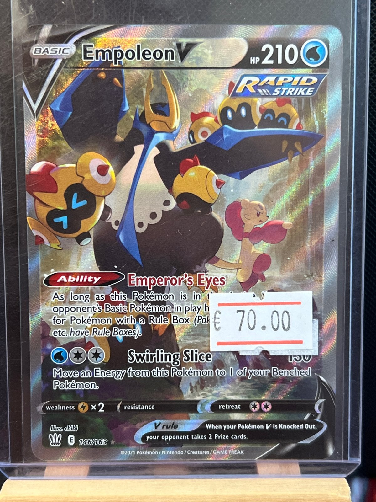 Empoleon V Full Art (146/163) Pokémon Kaart, Hobby en Vrije tijd, Verzamelkaartspellen | Pokémon, Ophalen of Verzenden, Zo goed als nieuw
