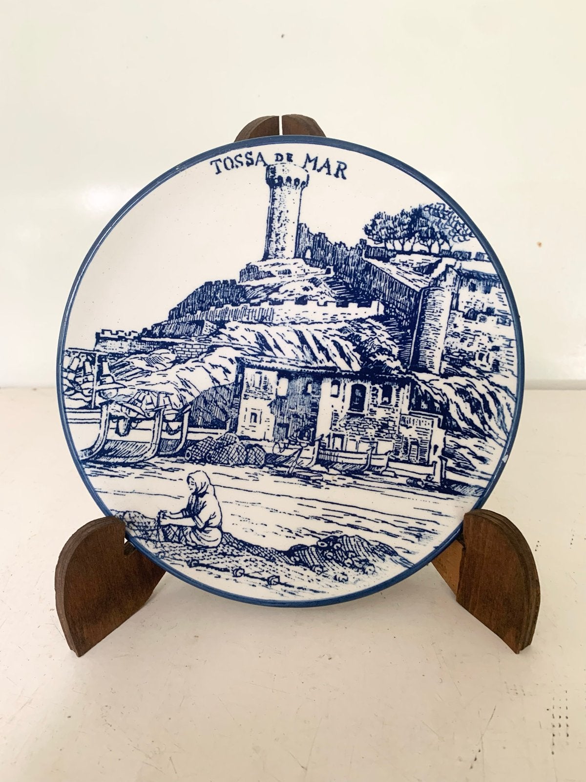 Decoratief bord Tossa de Mar - Vintage Spaanse wanddecoratie, Ophalen of Verzenden