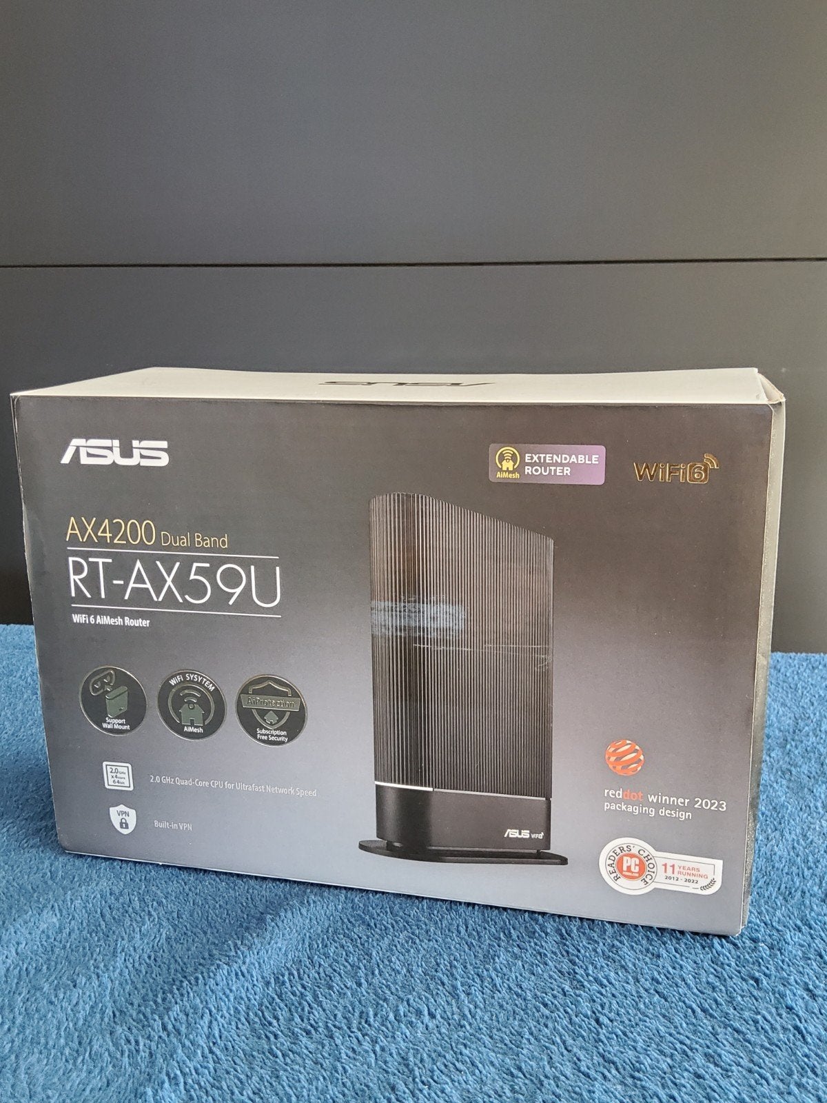 ASUS RT-AX59U AX4200 Dual Band WiFi 6 AiMesh Router, Ophalen of Verzenden, Nieuw, Router, ASUS