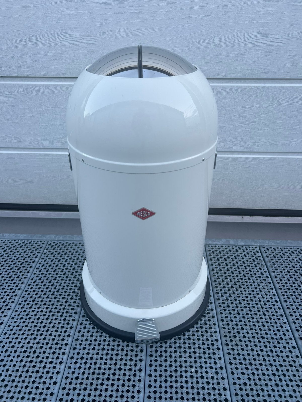 Wesco Kickmaster Classicline soft prdaalemmer wit, 50 – 75, Met pedaal, Ophalen of Verzenden, Zo goed als nieuw
