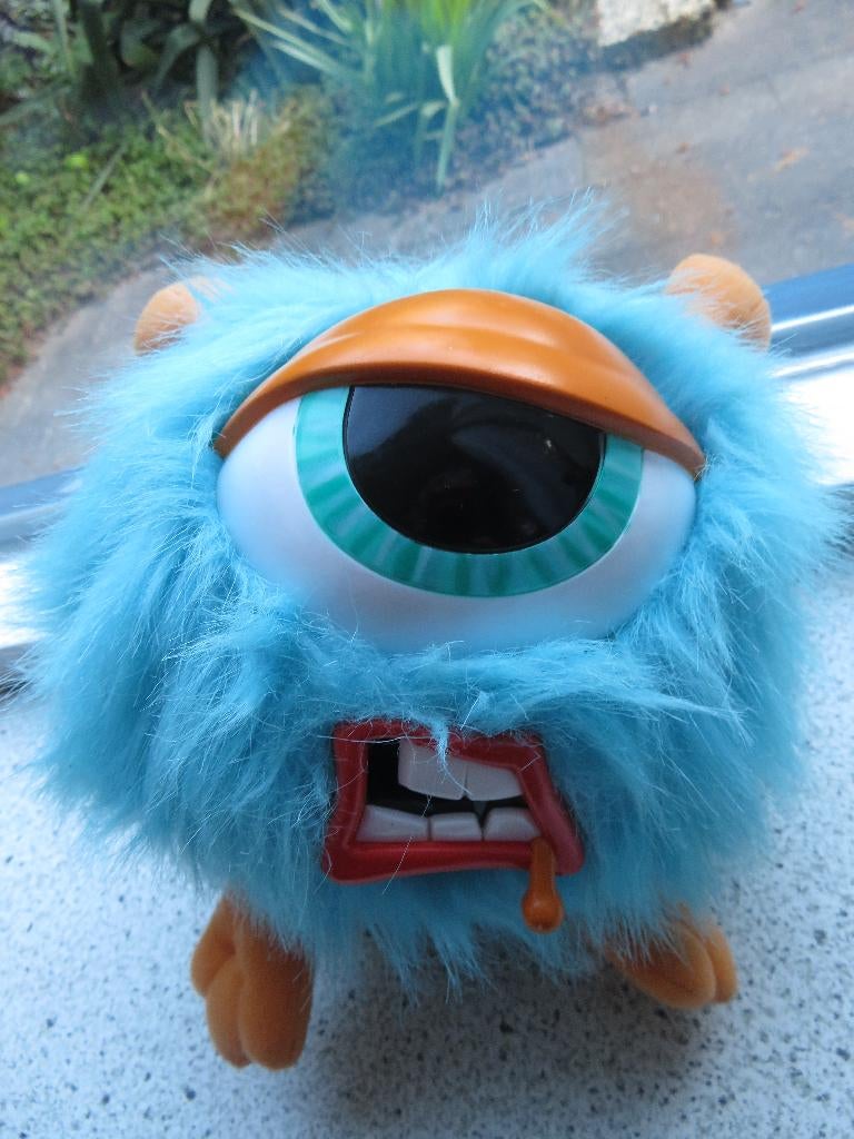 Horri Smasha Ballz Marzenian Alien monster 1 oog met geluid, Met label, Overige typen, Blauw, Ophalen of Verzenden