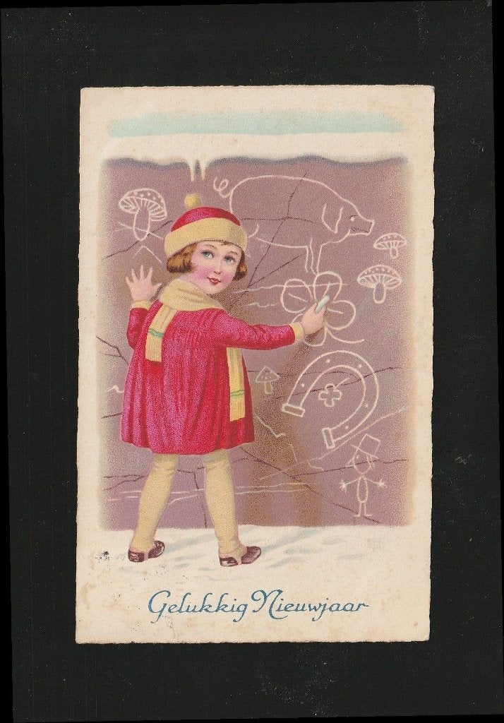 Ansicht Jonge dame B07-22, Ophalen of Verzenden, 1920 tot 1940, Gelopen, Overige thema's