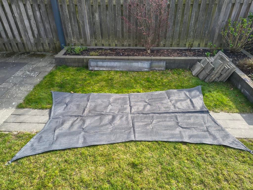 Schaduwdoek 1,8 x 3,35 meter, Ophalen of Verzenden, Zo goed als nieuw