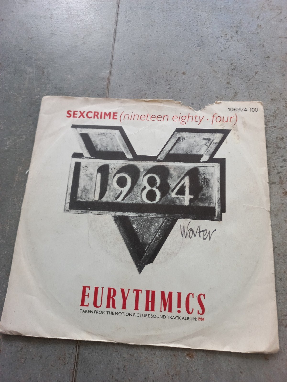 Eurythmics - Sexcrime (Nineteen Eighty-Four) Vinyl Single, Ophalen of Verzenden, Gebruikt, 7 inch, Pop
