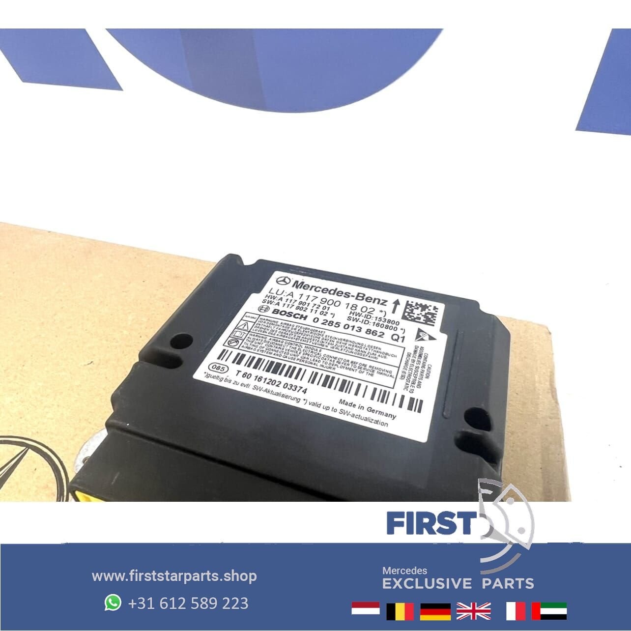 A1179001802 MERCEDES SRS AIRBAG MODULE W117 CLA W176 A W156, Auto-onderdelen, Gebruikt, -, Ophalen of Verzenden, -
