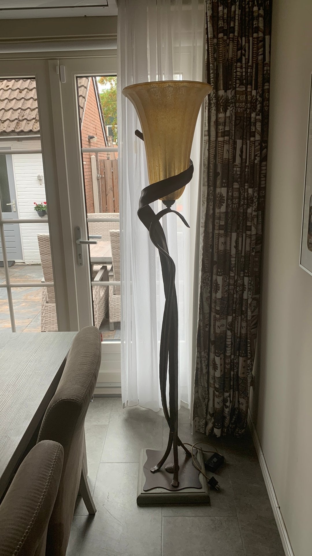 Design lamp, Ophalen, Zo goed als nieuw, Glas, 150 tot 200 cm