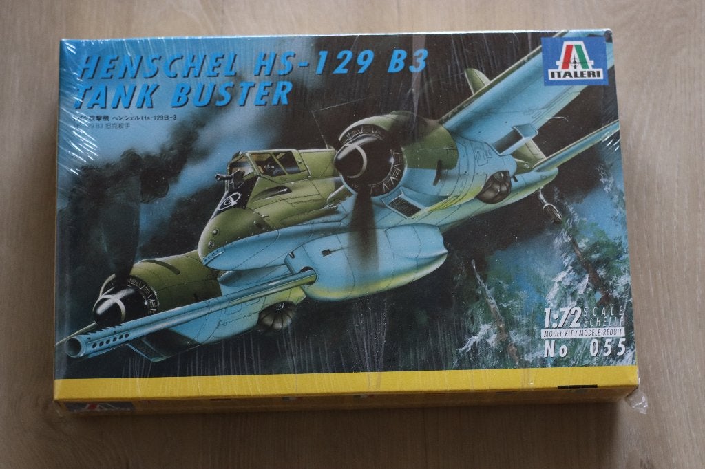 Henschel HS-129 B3 Tank Buster Italeri 1/72, 1:72 tot 1:144, Italeri, Nieuw, Ophalen of Verzenden