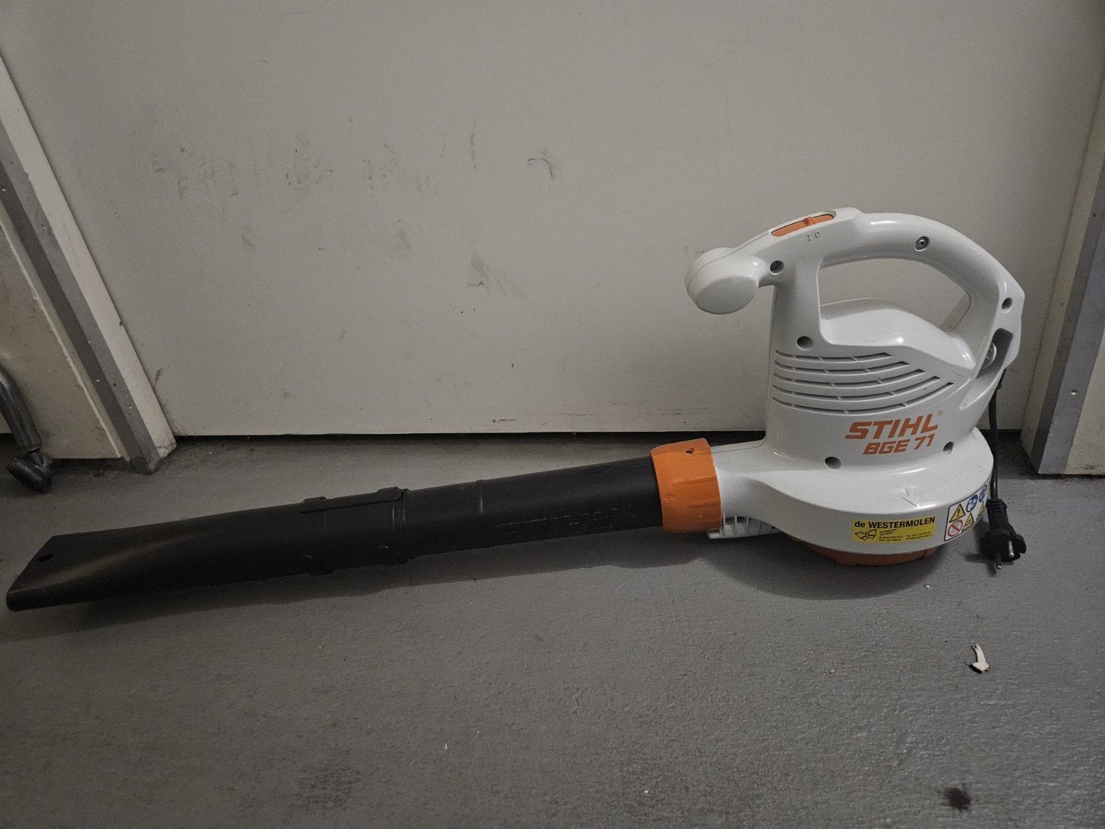 Stihl BGE 71 Elektrische Bladblazer, Stihl, Gebruikt, Handgedragen, Ophalen of Verzenden