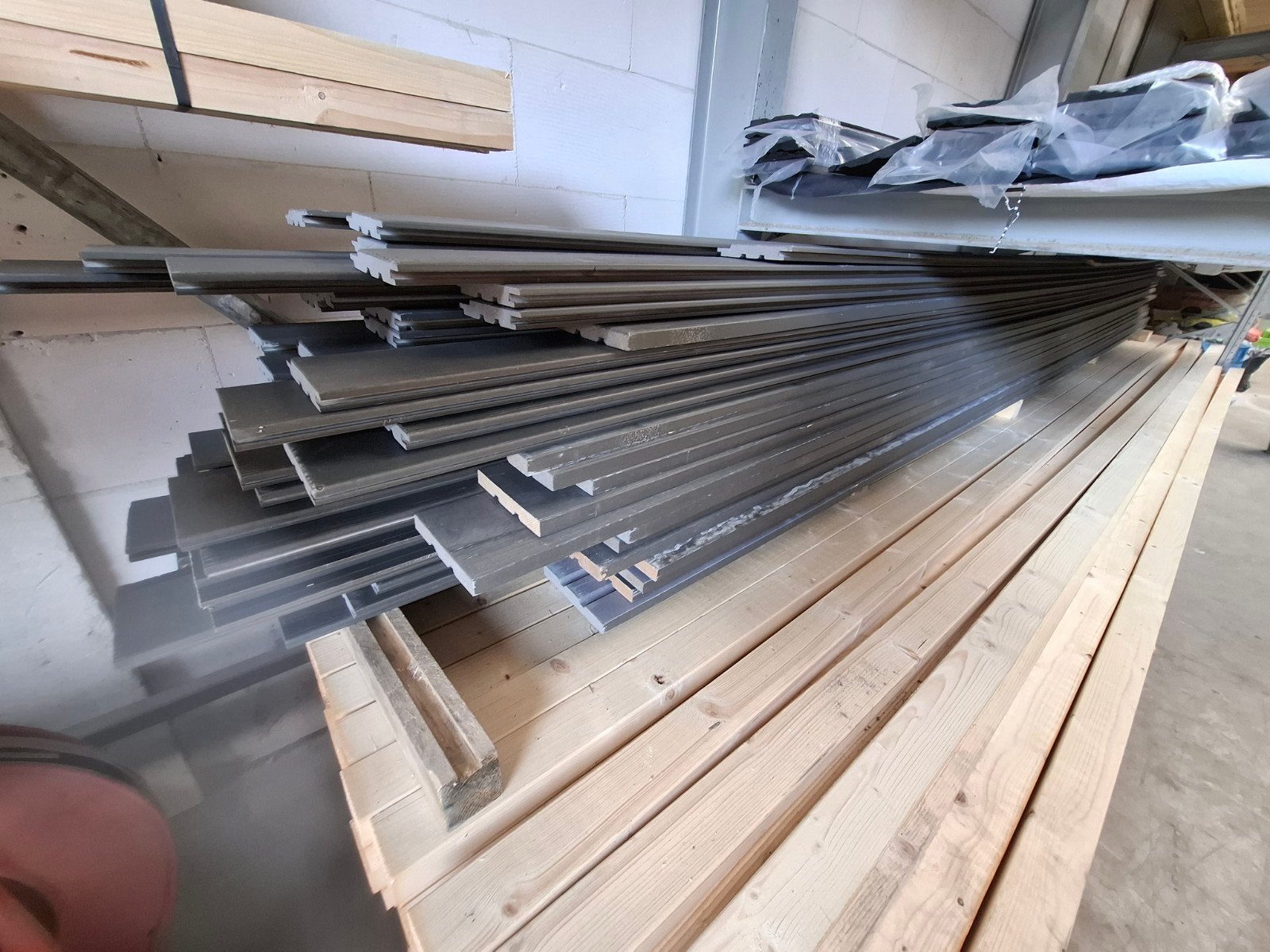 Partij Cape Cod gevelbekleding - Grijs, Minder dan 25 mm, Nieuw, Ophalen of Verzenden, Plank