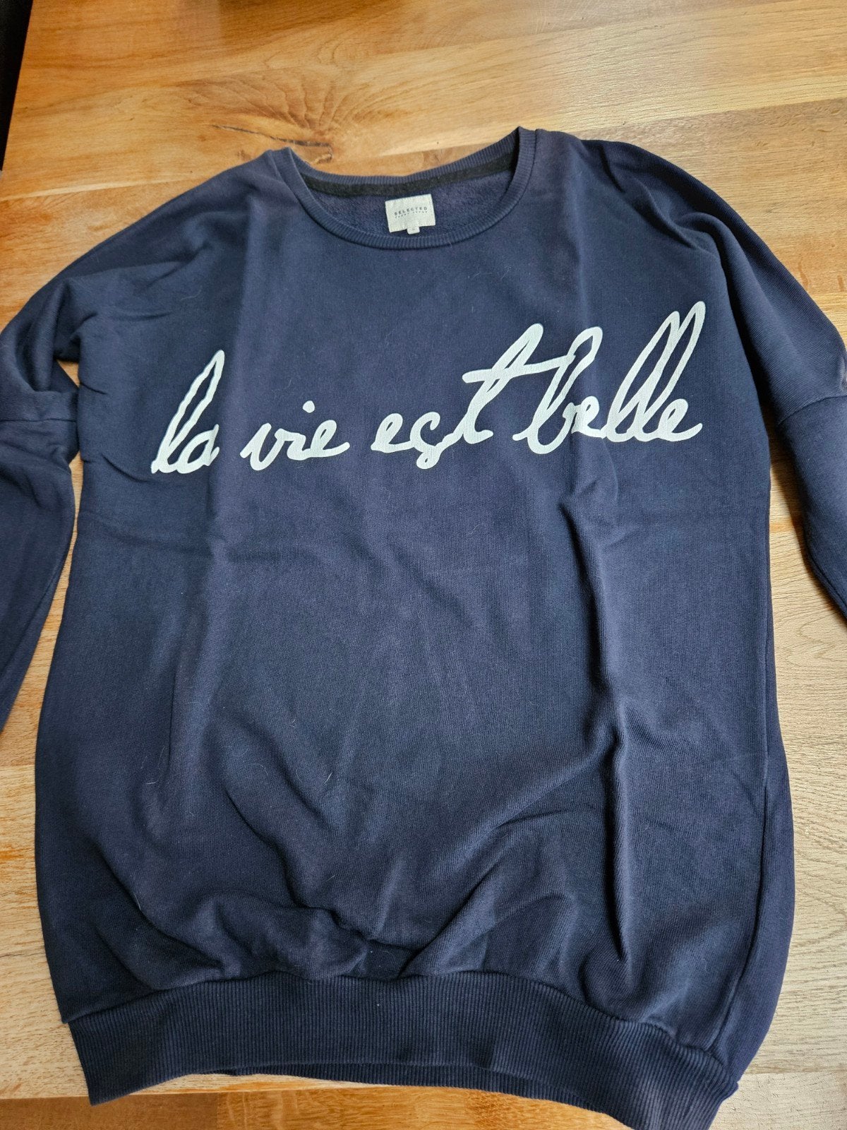 Selected Femme Jeans trui 'la vie est belle' - Maat S, Kleding | Dames, Ophalen of Verzenden