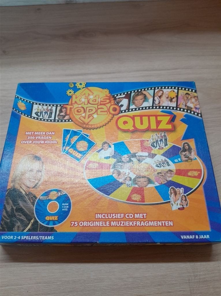 Kids top 20 quiz spel - s3807, Hobby en Vrije tijd, Gezelschapsspellen | Bordspellen, Verzenden, Zo goed als nieuw
