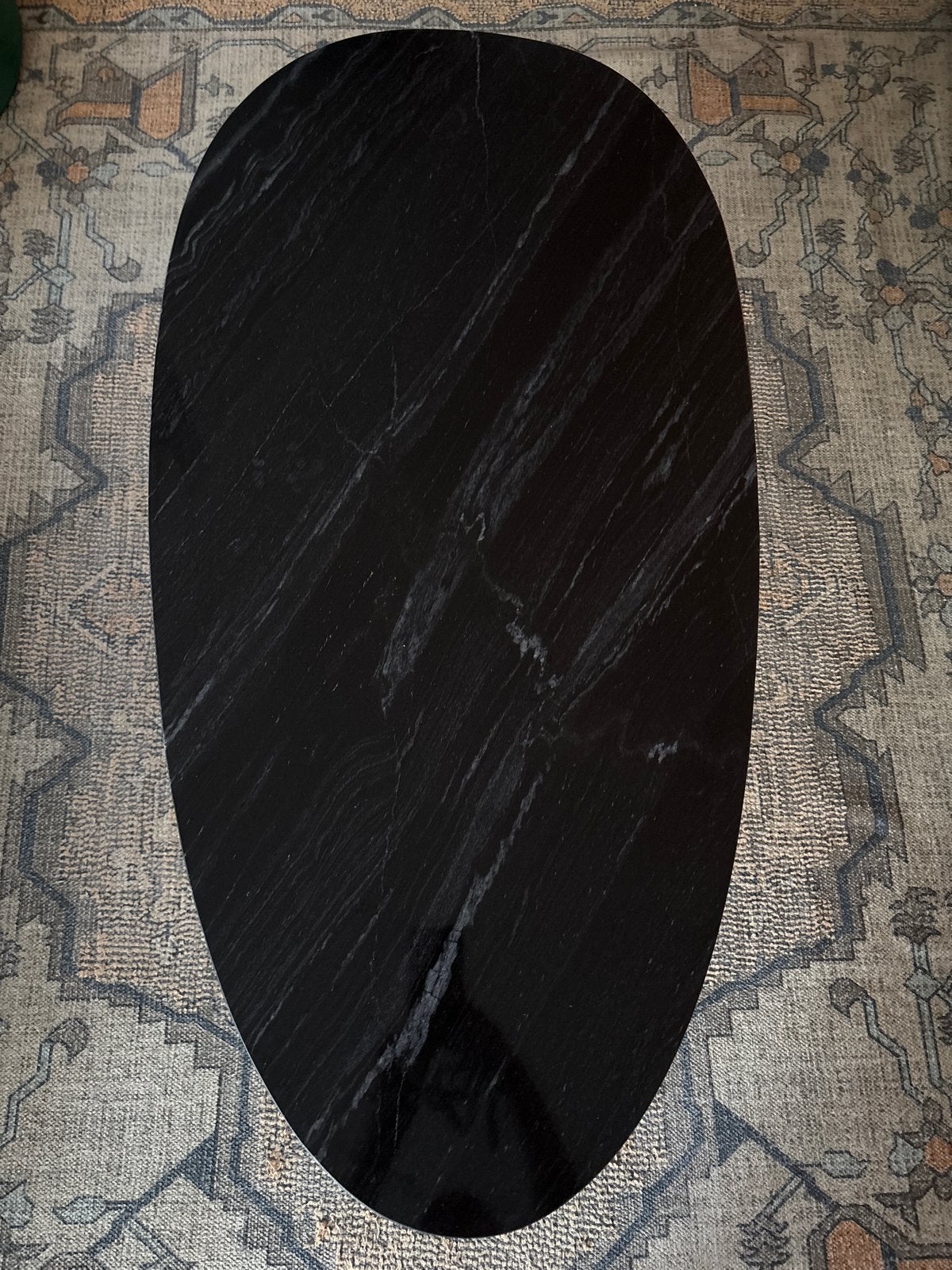 Goossens Enzo Salontafel - Marmer Zwart, Ophalen, Overige materialen, 100 tot 150 cm, 50 tot 100 cm