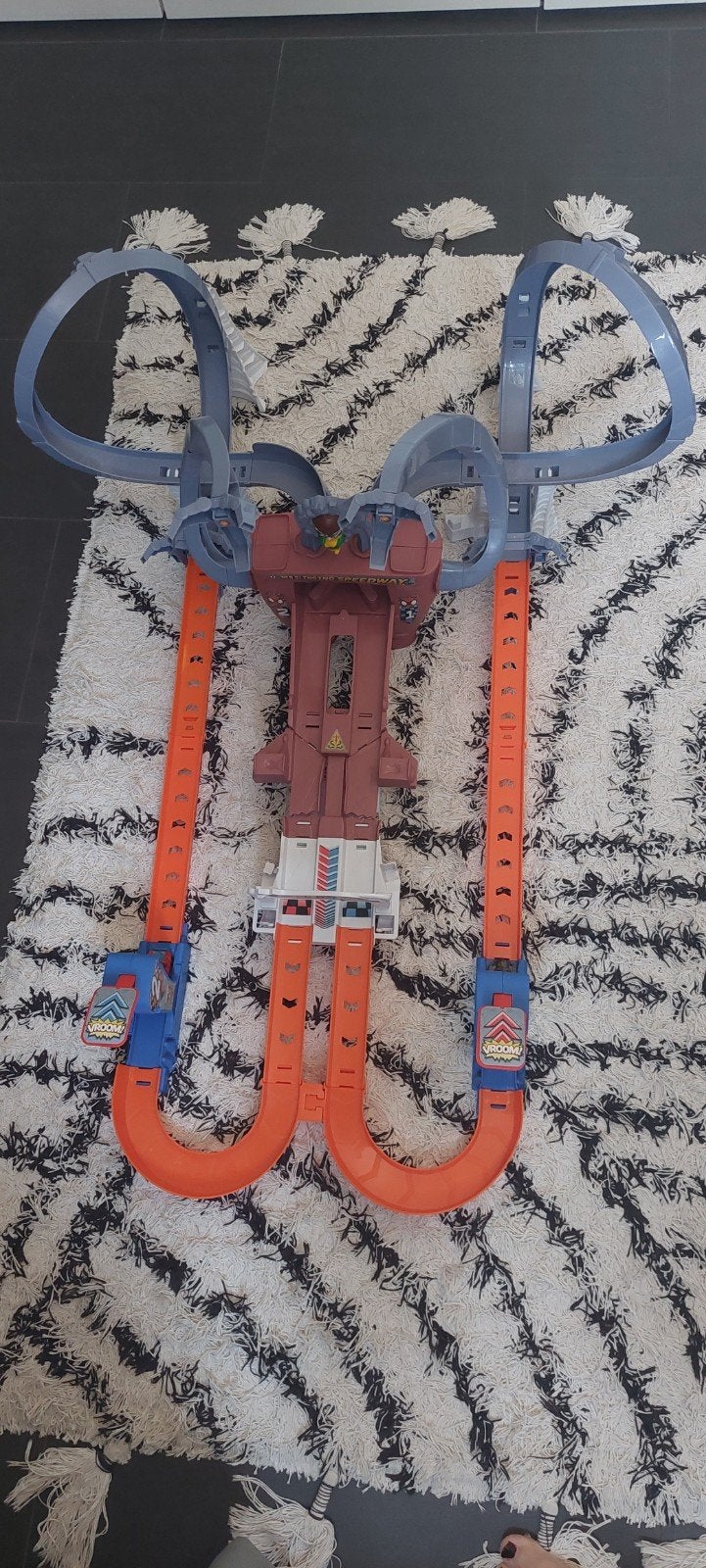 Hot Wheels RacerVerse Marvel Spiderman racebaan, Ophalen, Racebaan, Zo goed als nieuw, Hot Wheels