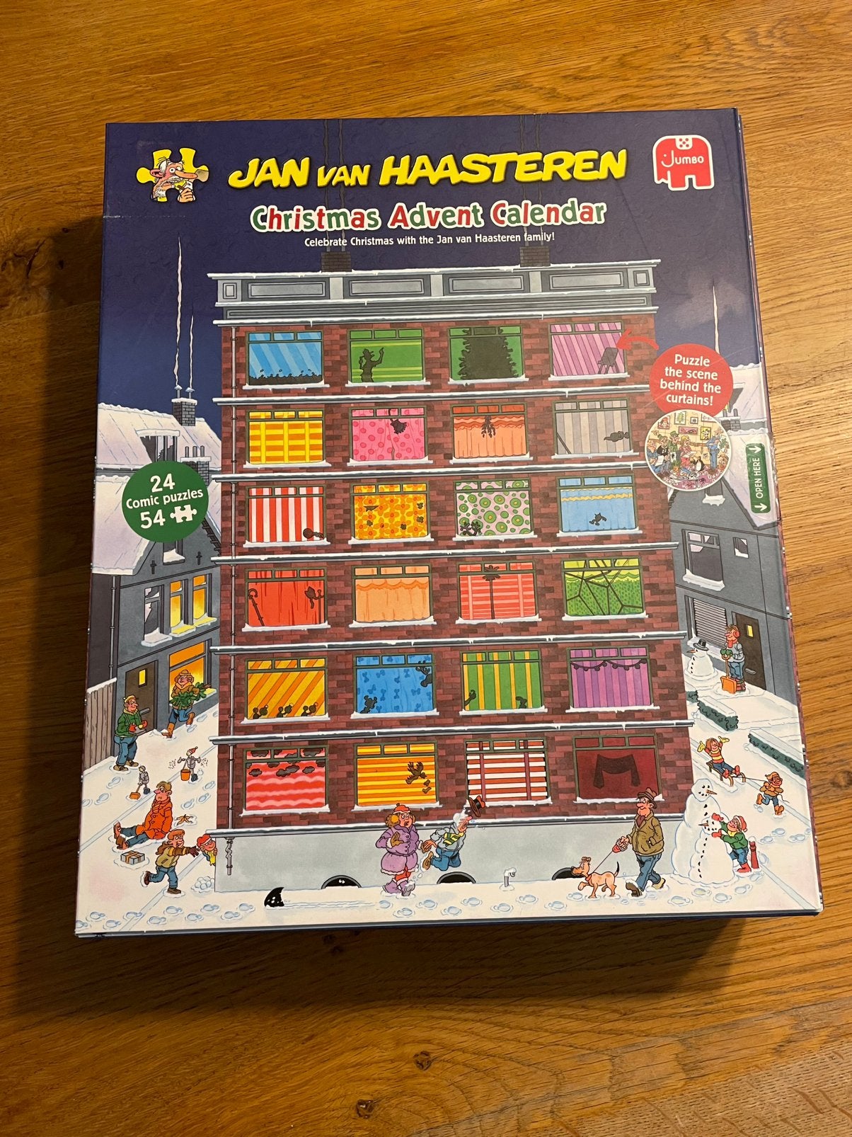 Puzzel Jan van Haasteren. Christmas advent calender 2024, Ophalen of Verzenden, 500 t/m 1500 stukjes, Zo goed als nieuw, Legpuzzel
