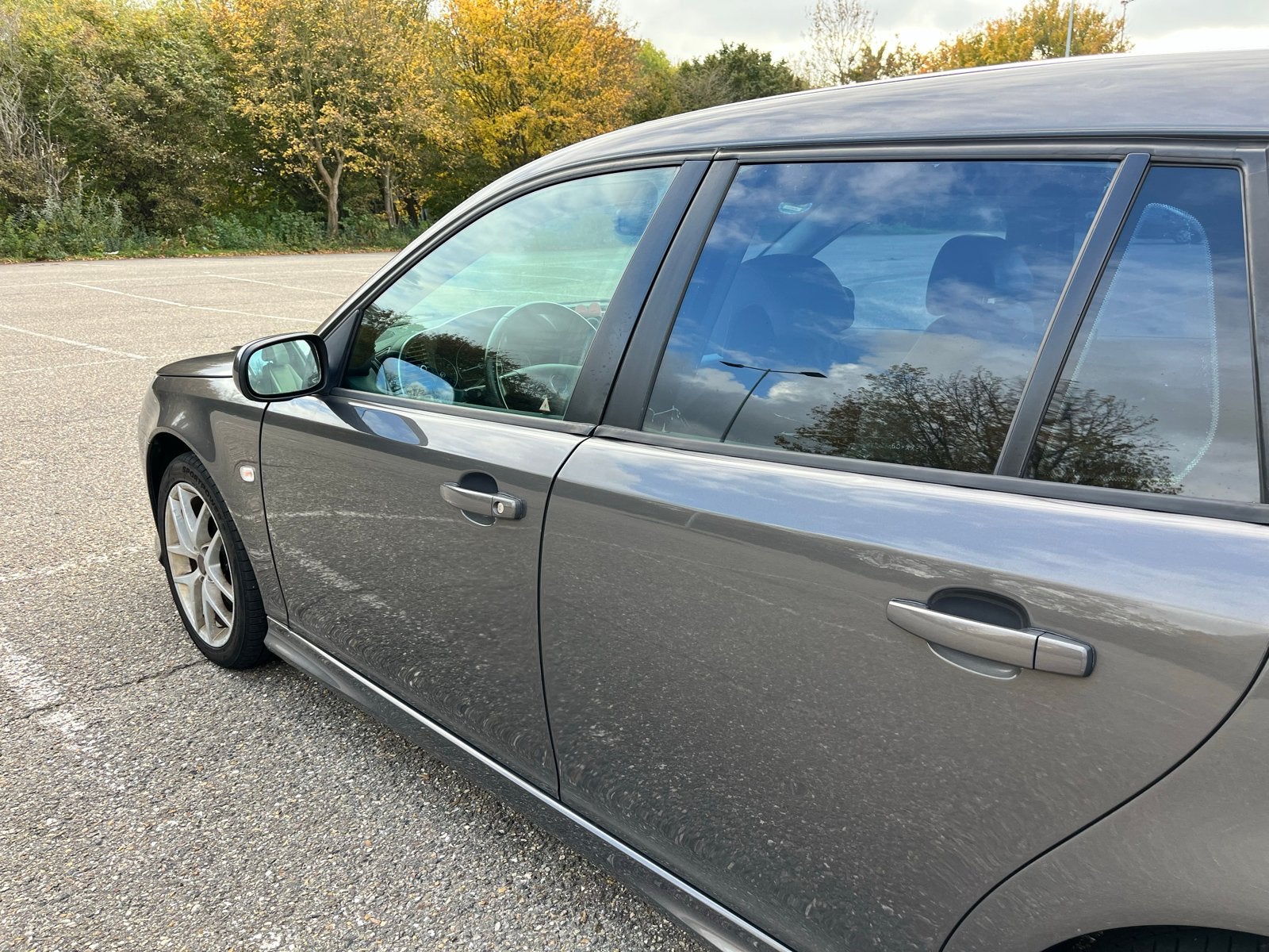 Saab 9-3 2.0T Sport Estate 2007 Grijs, Auto's, 1998 cc, 4 cilinders, 1435 kg, Origineel Nederlands