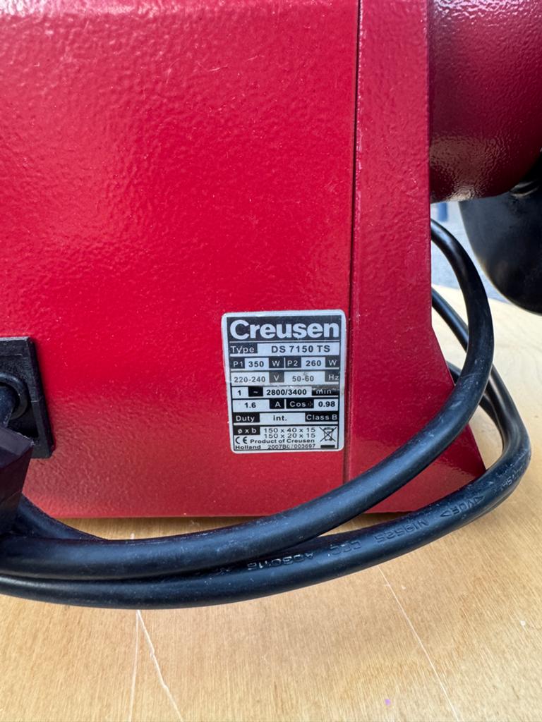 Creusen Werkbankslijpmachine DS 7150 TS, Doe-het-zelf en Verbouw, Ophalen of Verzenden, Gebruikt, Minder dan 700 watt, Werkbankslijpmachine
