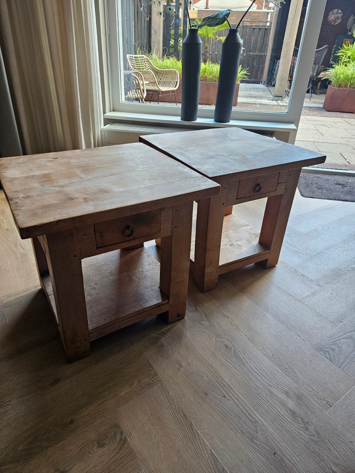 Salontafels teak, Ophalen, 50 – 75, Gebruikt, 50 tot 100 cm