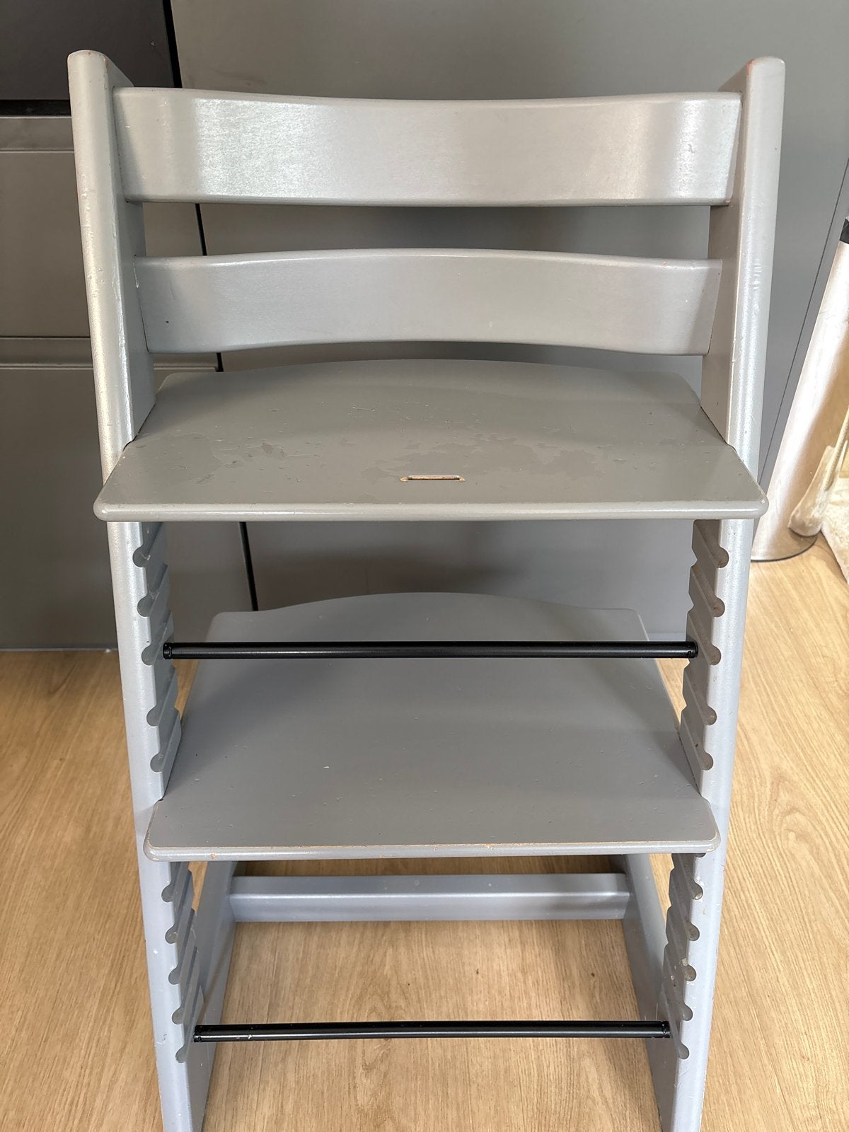 Stokke Tripp - Grijs, Kinderen en Baby's, Kinderstoelen, Ophalen, Gebruikt, Meegroeistoel, Aanschuifbaar