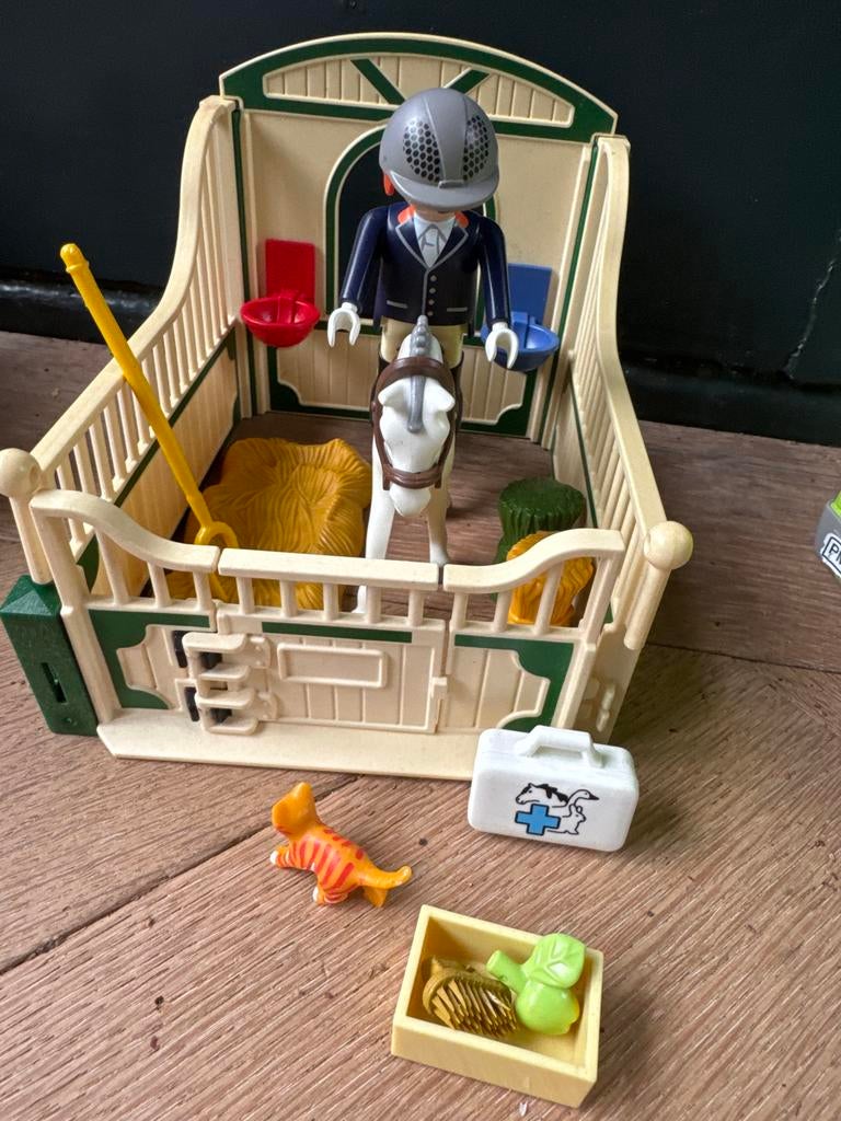 Playmobil Paardenstal met Ruiter en Accessoires, Ophalen of Verzenden, Gebruikt, Jongen of Meisje