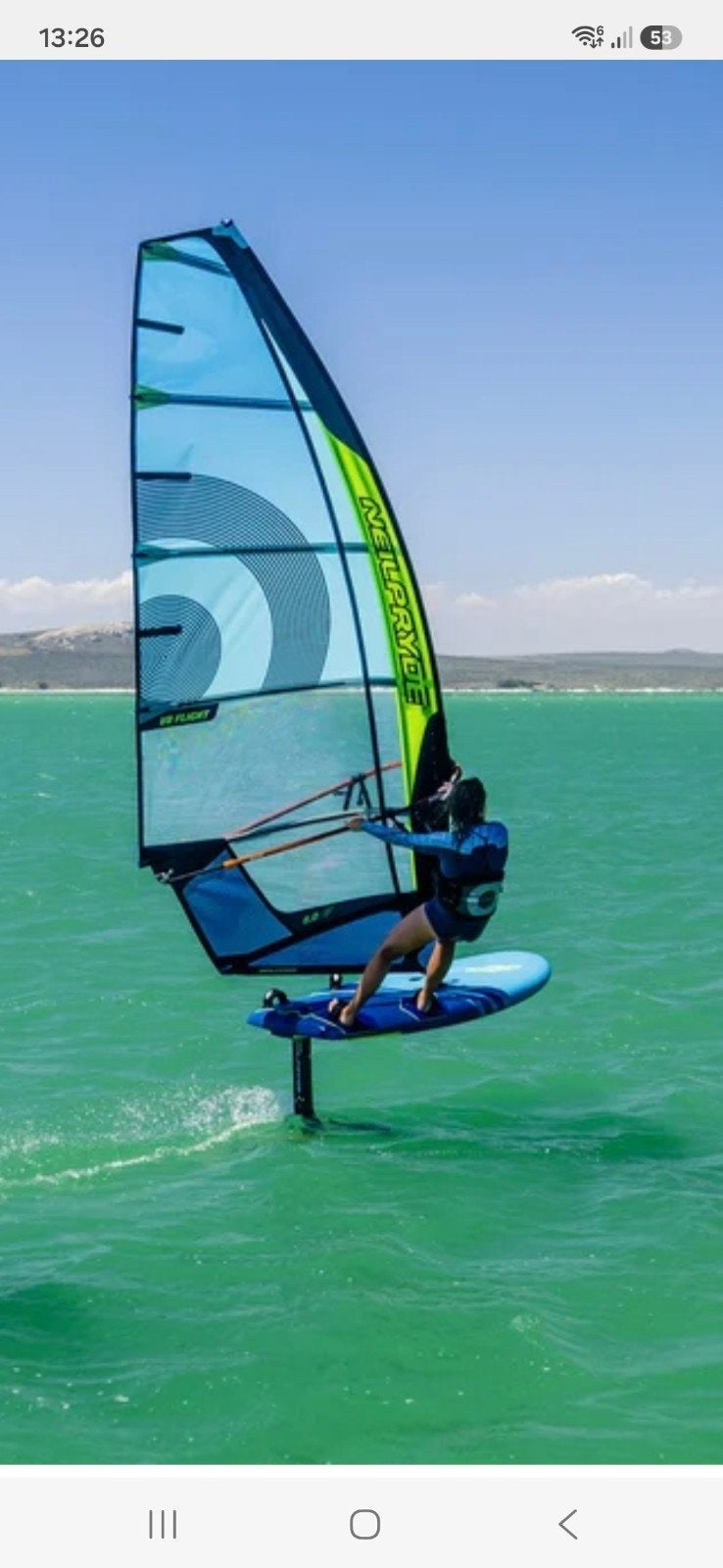nieuwe Neilpryde V8 flight 8m, Watersport en Boten, Windsurfen, Ophalen, 6.5 m² tot 8 m², Nieuw, Met draagtas