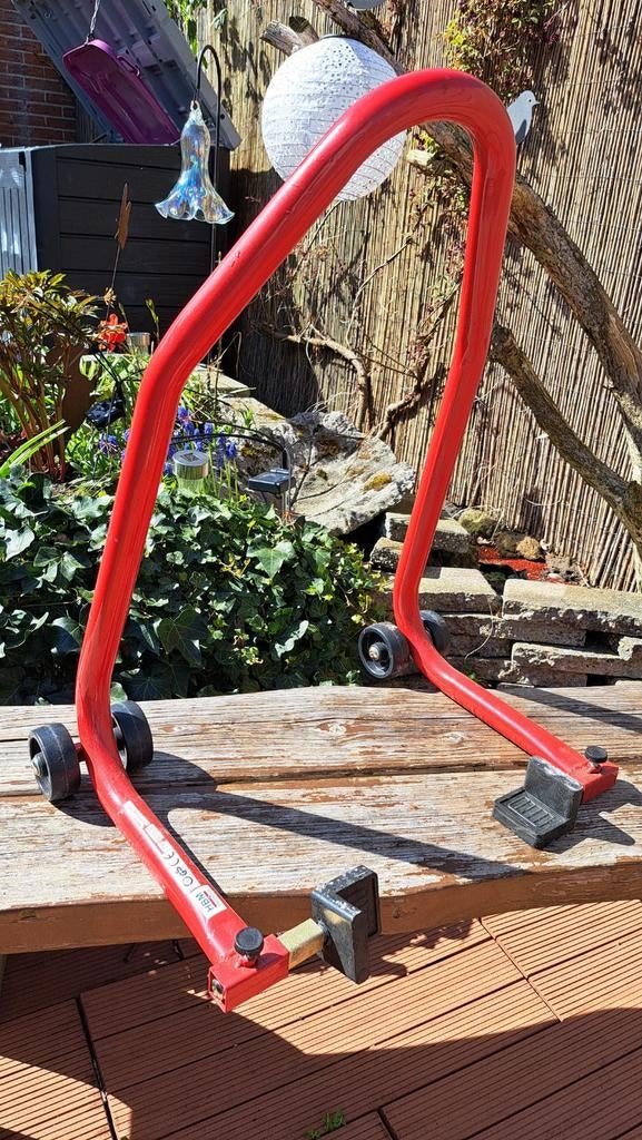 Rode motorfiets lift standaard, Motoren, Ophalen, Gebruikt
