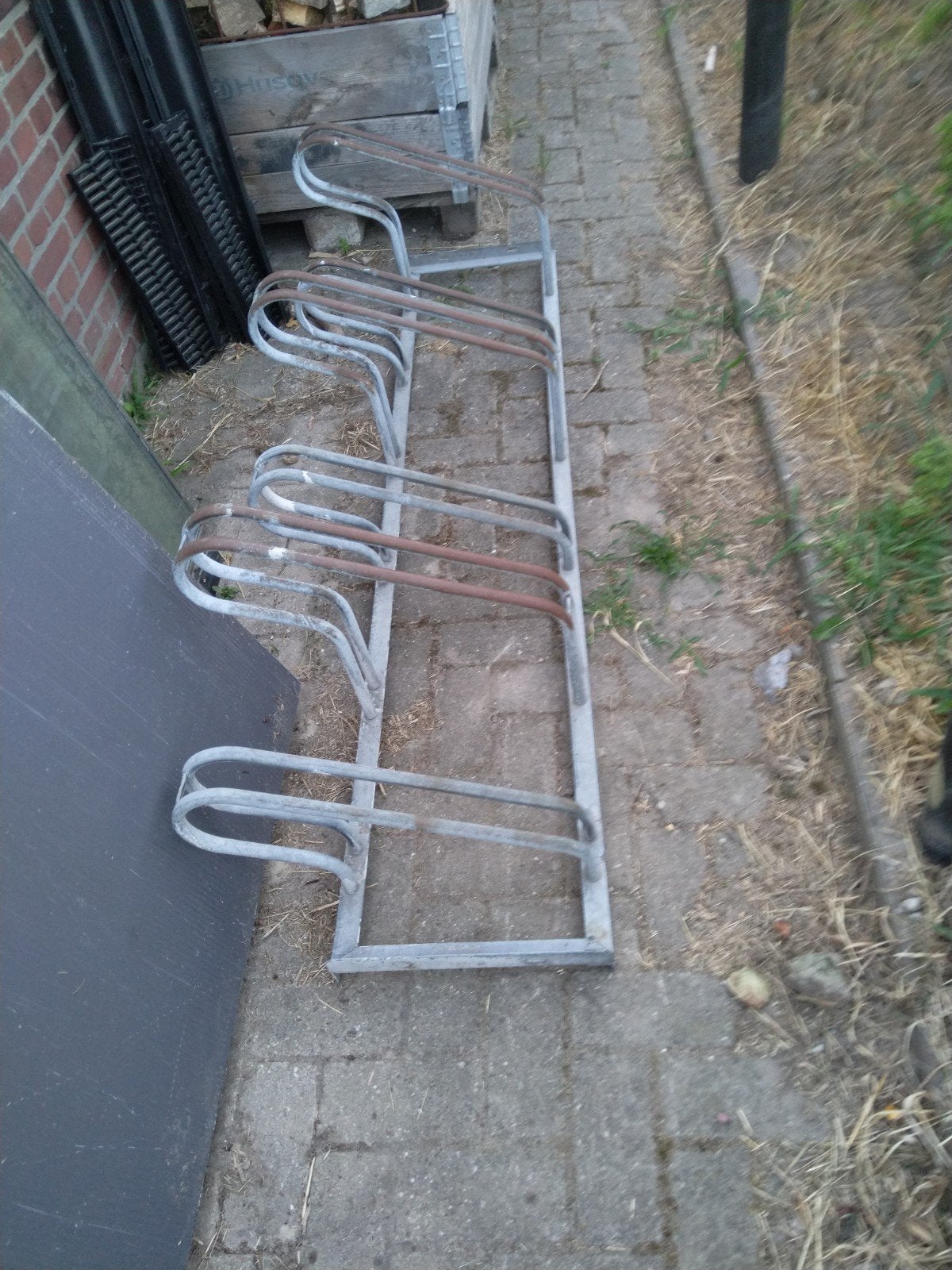 Gebruikt fietsenrek voor 6 fietsen, Ophalen, Gebruikt