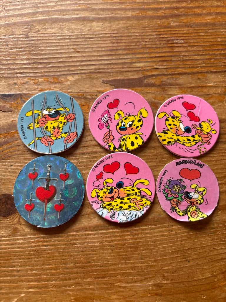 Marsupilami Flippo's - 6 stuks, Verzamelen, Ophalen of Verzenden, Losse flippo's