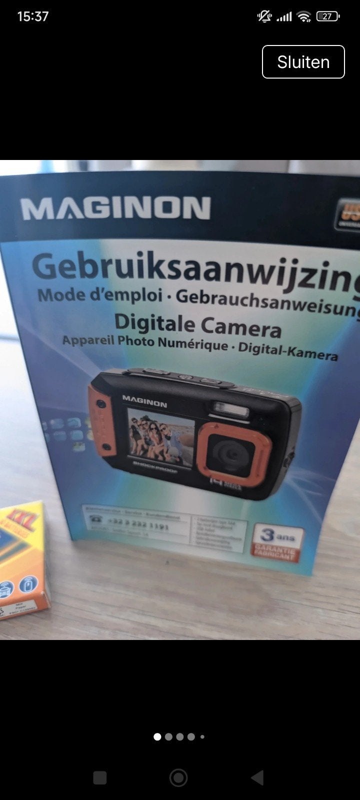 Maginon Digitale Camera - Schokbestendig en Waterdicht, Geheugenkaart, Zo goed als nieuw, Compactcamera, Overige Merken