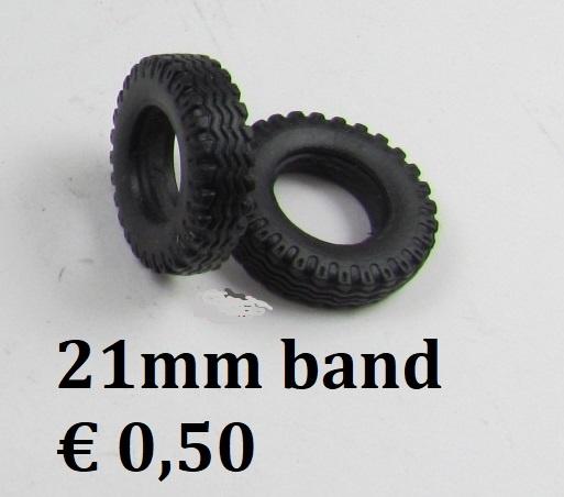 21mm band, Ophalen of Verzenden, Nieuw, Bus of Vrachtwagen