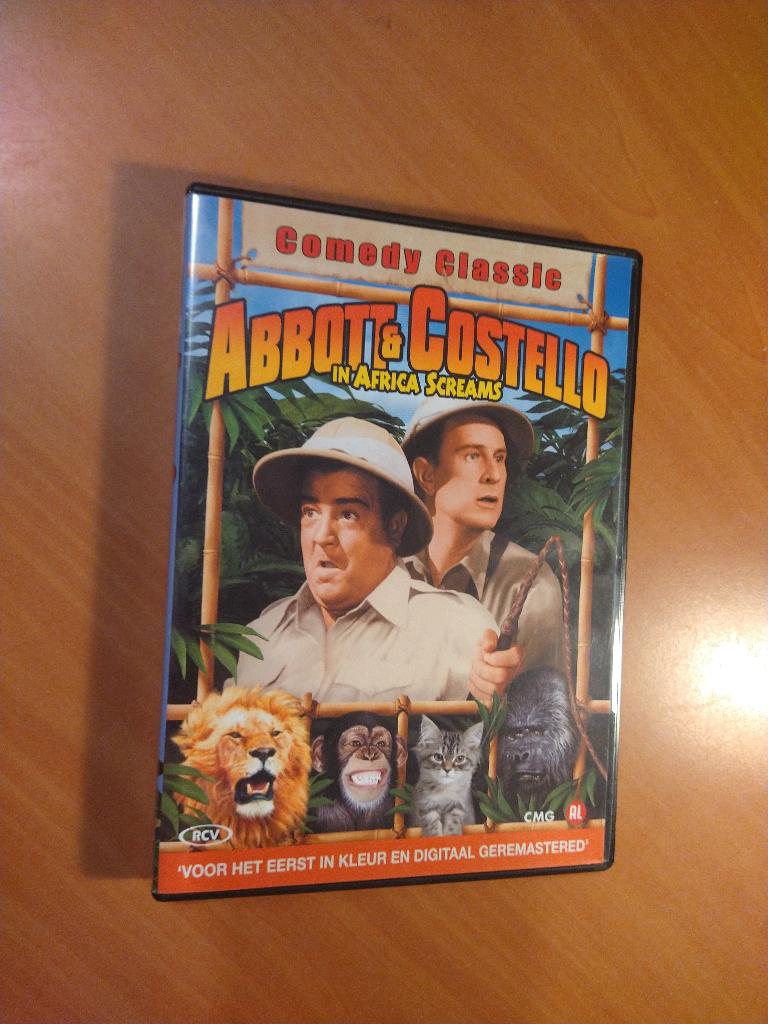 DVD Abbott & Costello in Africa Screams, Alle leeftijden, Ophalen of Verzenden, Zo goed als nieuw