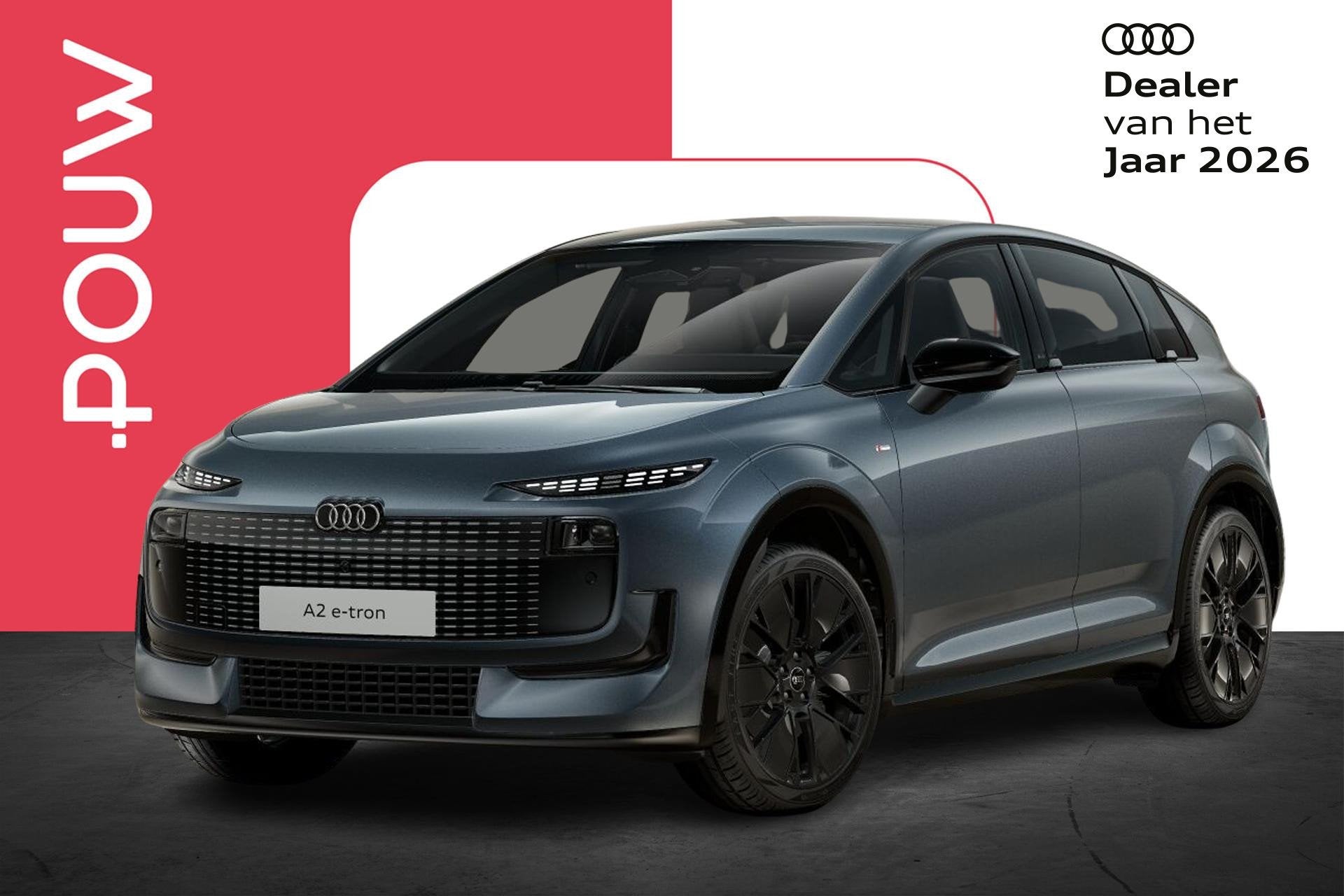 Audi A2 e-tron 190pk Launch Series Pro 61 kWh | 20" Velgen, Auto's, Automaat, 12 maanden, Zwart, 190 pk