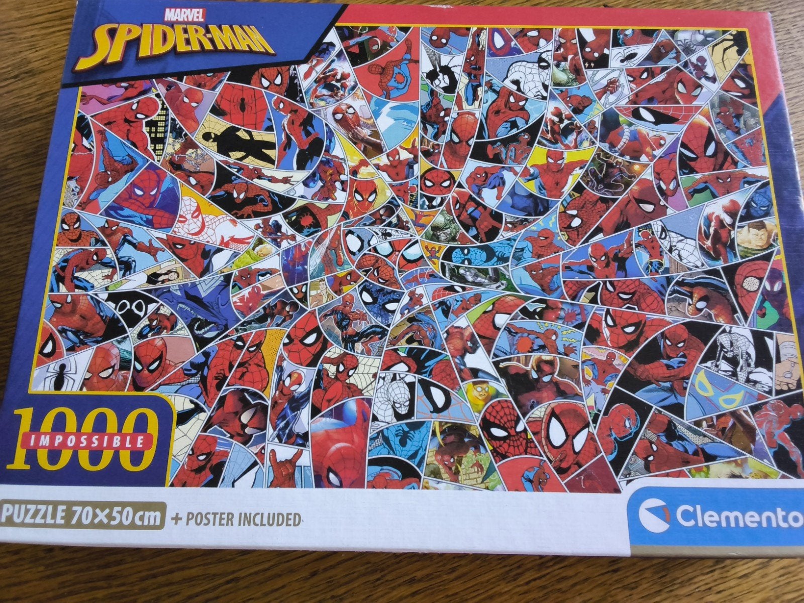 Clementoni Marvel Spider-Man Impossible Puzzel 1000 stukjes, Ophalen of Verzenden, 500 t/m 1500 stukjes, Zo goed als nieuw, Legpuzzel