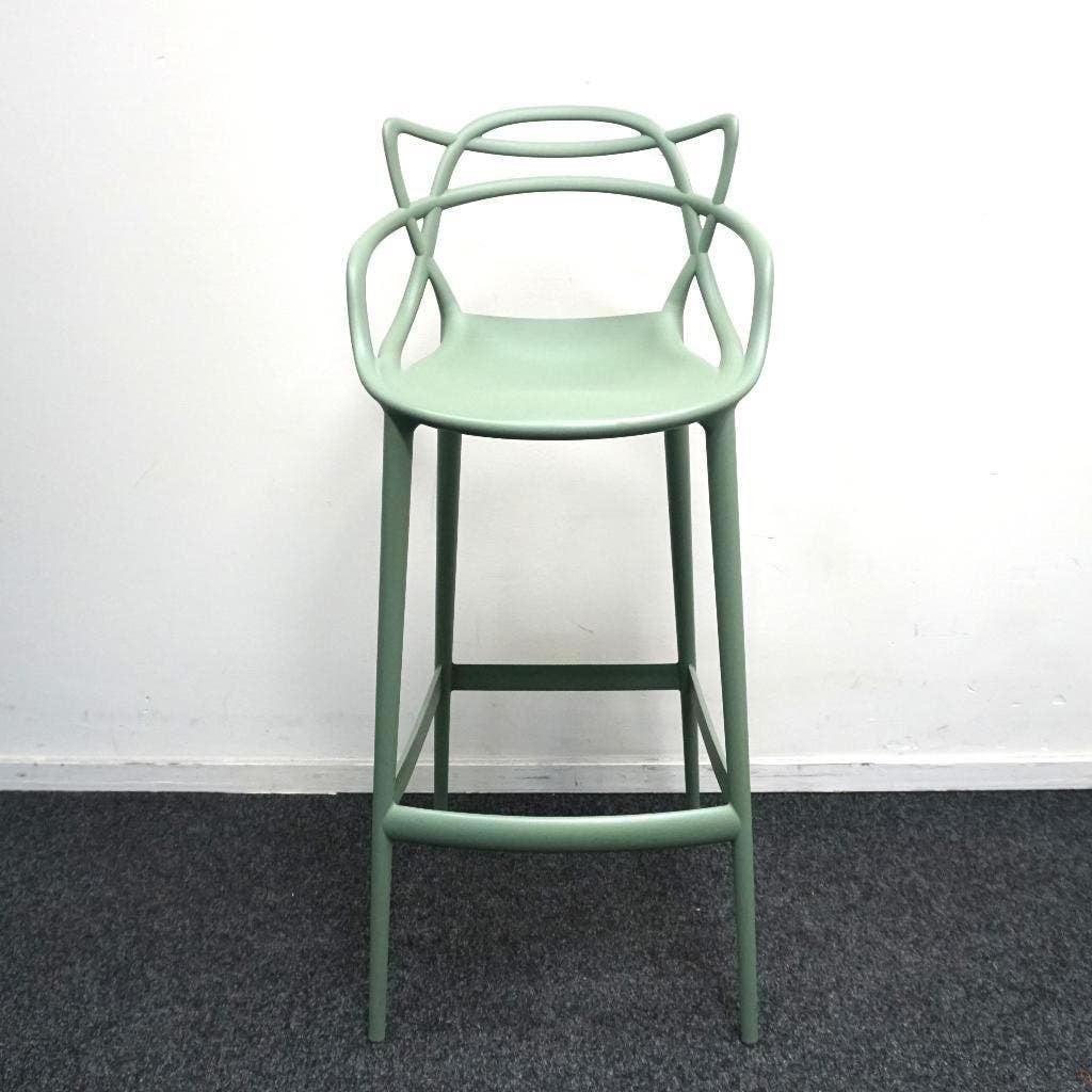 Kartell Masters Design Barkruk | Zacht Groen |Zithoogte 75cm, Kunststof, Gebruikt, -, -