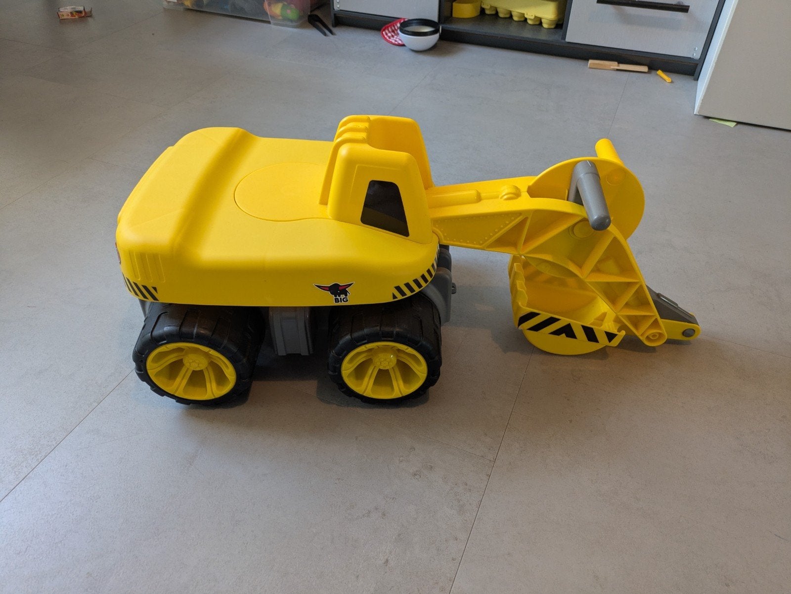 BIG Power Worker Maxi Graafmachine - Loopauto, Ophalen, Zo goed als nieuw, Loopvoertuig