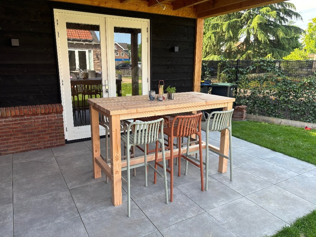 Bartafel van massief douglas hout, Ophalen, Nieuw, Rechthoekig, Hout