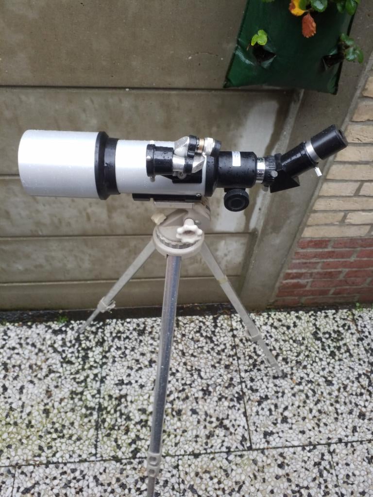 Statief  met verrekijker, ideaal voor vogel spotters., Ophalen of Verzenden, Gebruikt, Minder dan 150 cm, Driepoot