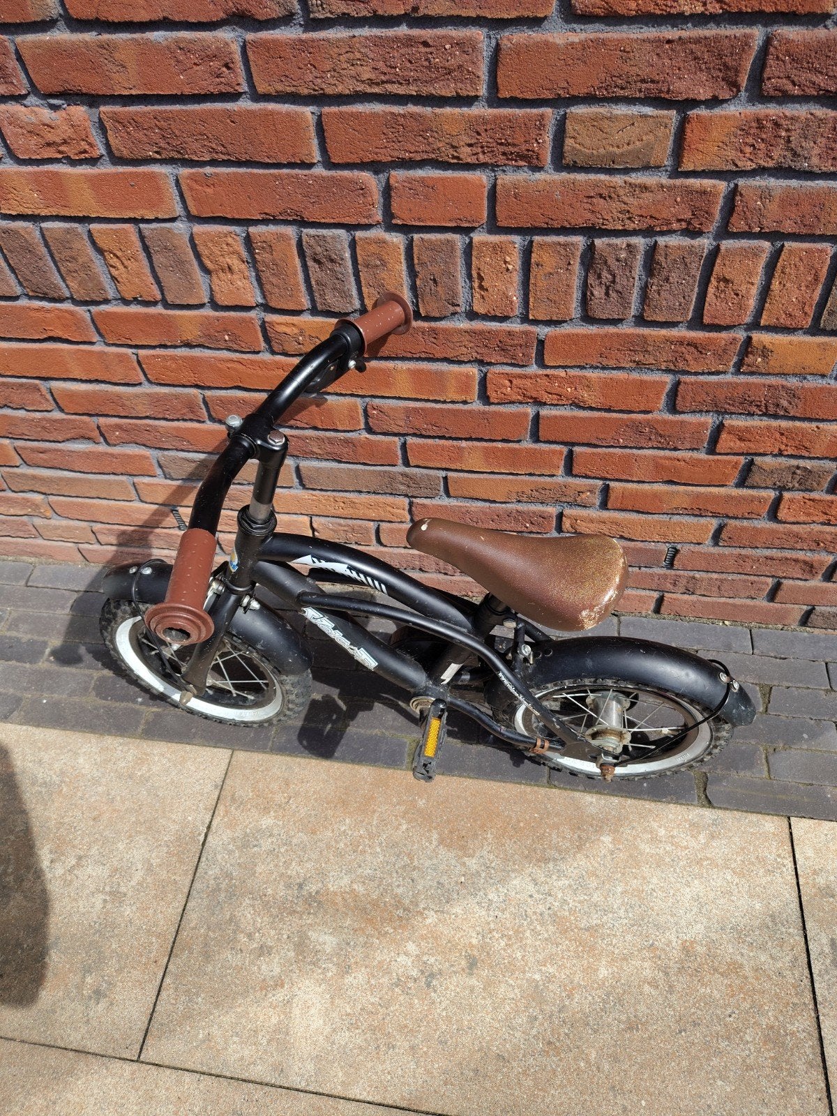 Zwarte kinderfiets - Black Cruiser - Gebruikt, Fietsen en Brommers, Fietsen | Kinderfietsjes, Ophalen, Terugtraprem, Gebruikt