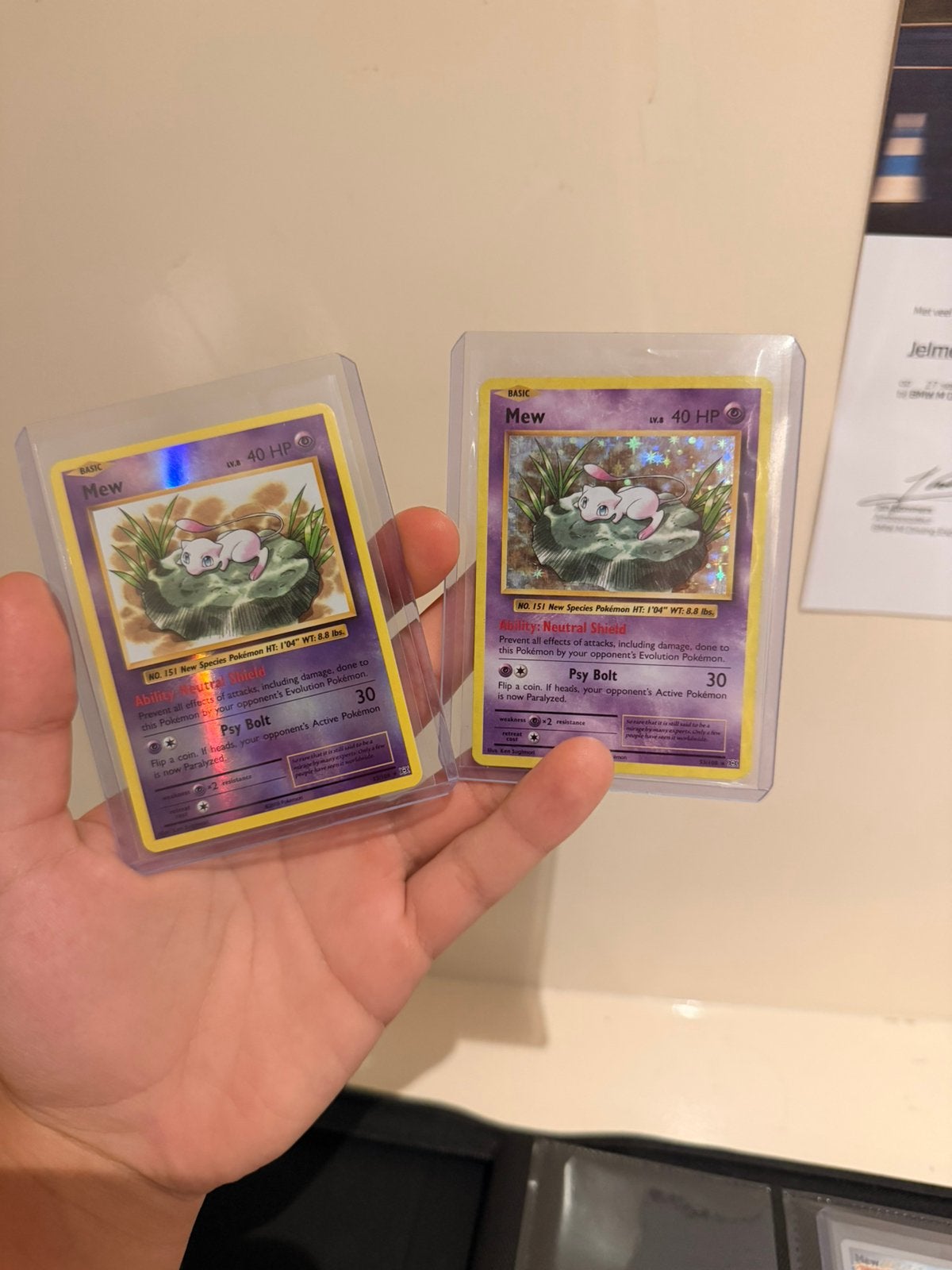 Mew holo/reverse holo, Ophalen of Verzenden, Zo goed als nieuw