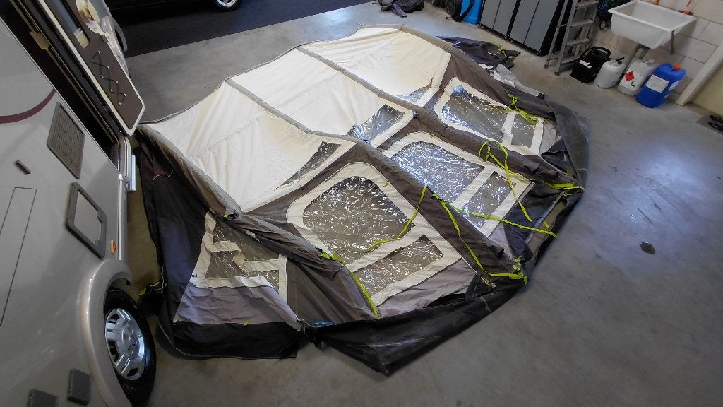 Kampa Ace Air 400XL Camper Voortent Camper Nette Staat, Caravans en Kamperen, Ophalen, Zo goed als nieuw, Overige merken