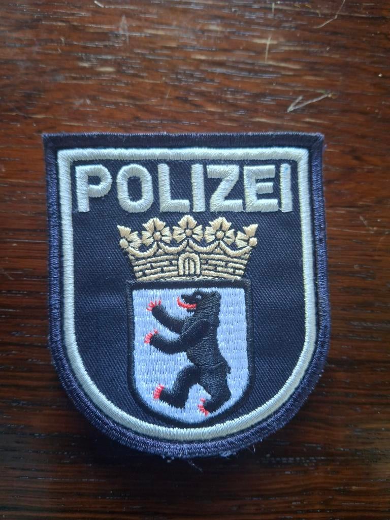 Politie Berlijn Patch met Klittenband - Uniform Embleem, Ophalen of Verzenden, Overige gebieden