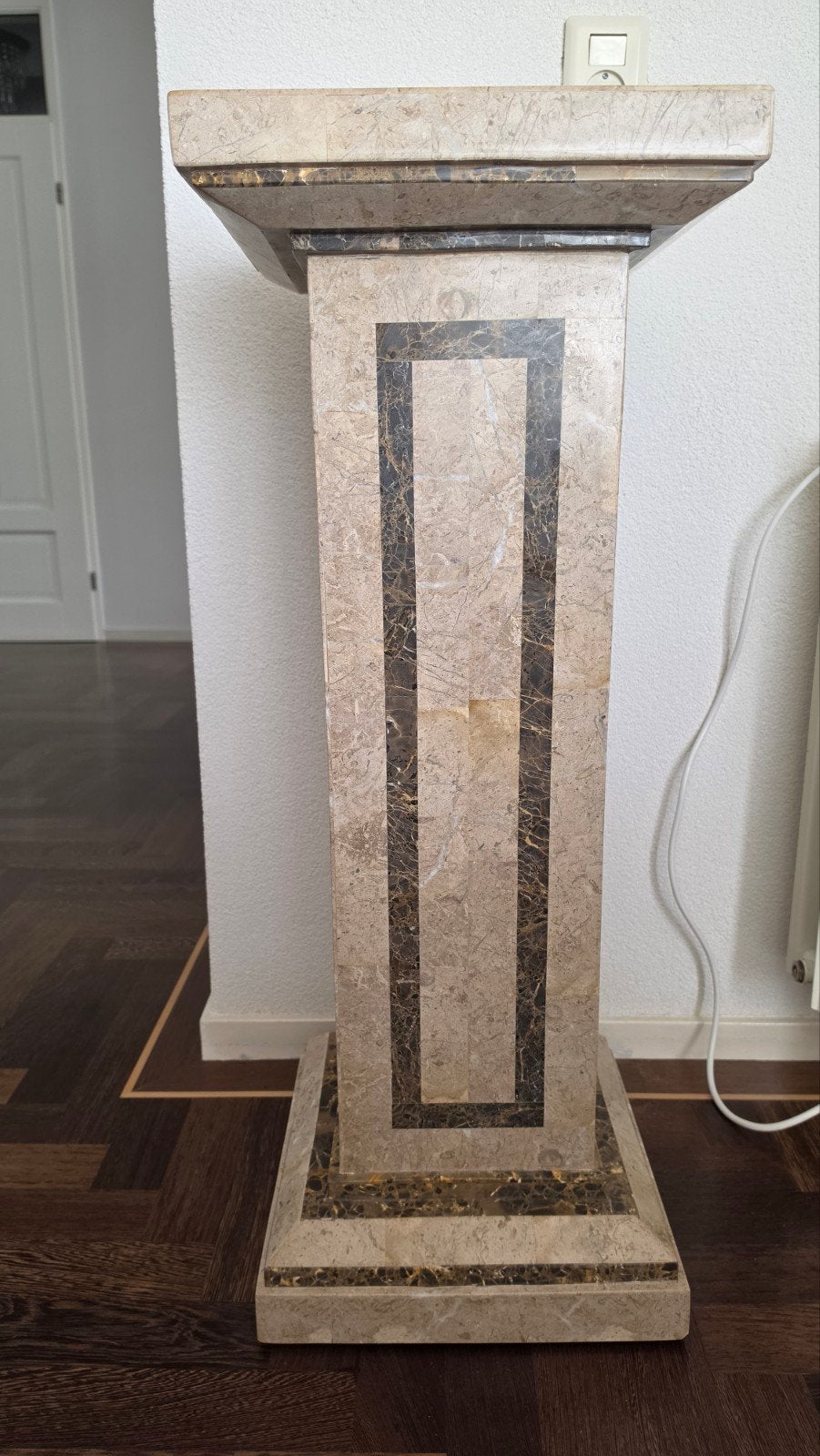 Decoratieve marmeren zuil - 93x36x36 cm, Huis en Inrichting, Woonaccessoires | Zuilen en Pilaren, Ophalen, Zo goed als nieuw