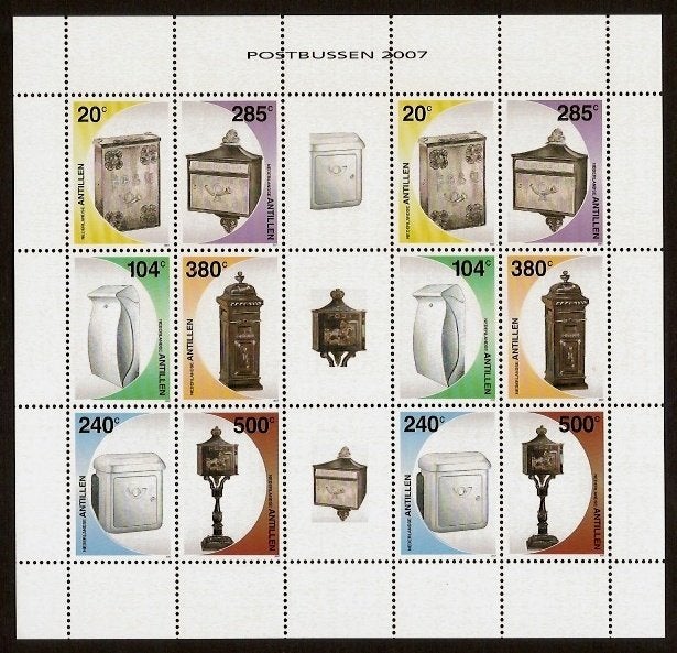Nederlandse Antillen V1793/8 postfris Brievenbussen 2007, Ophalen of Verzenden, Postfris