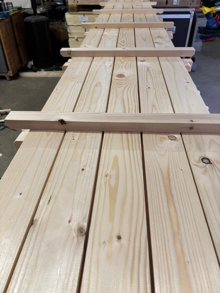 Vlondervloeren 50x400 cm – €50 p/st, Tuin en Terras, Ophalen of Verzenden, Nieuw, Hout