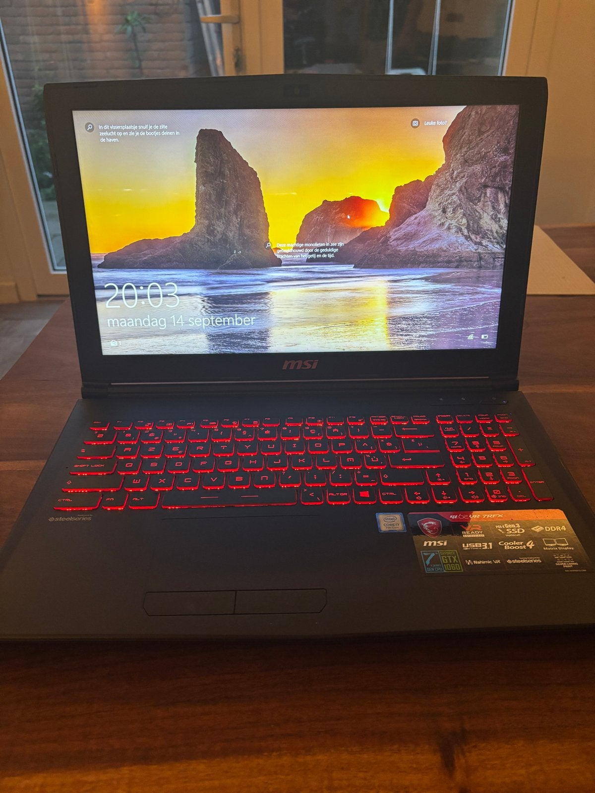 MSI Gaming Laptop - GL62VR 7RFX, Ophalen, Met videokaart, 2 tot 3 Ghz, 15 inch
