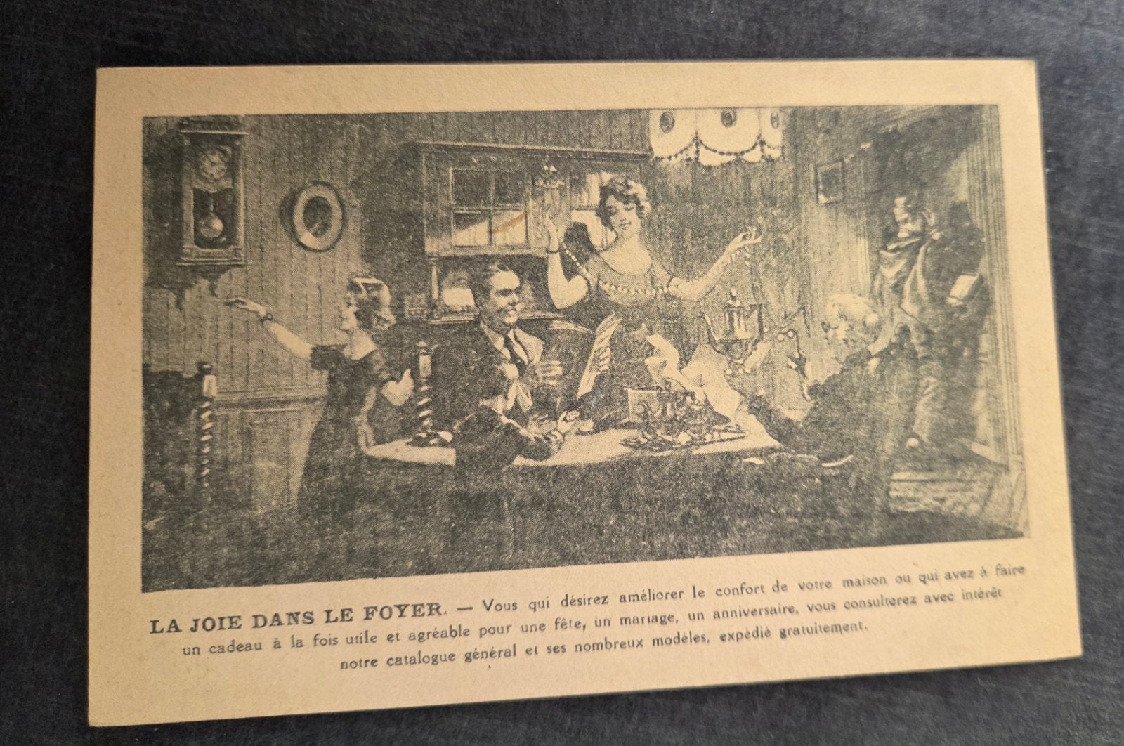 Antieke Franse reclamekaart PÉTOLLAT FRES et ANGUENOT, Verzamelen, Verzenden, Voor 1920, Gelopen, Overige thema's